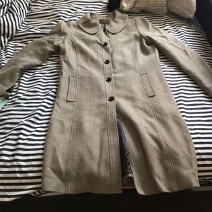 Tocca size 12 knee-length coat w Peter Pan collar